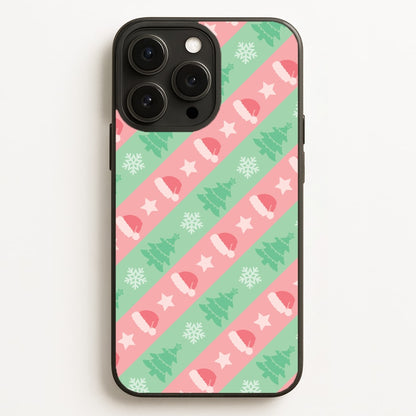 Hats And Trees Pattern  - Christmas Patterns Phone Case for iPhone 16 Pro Max