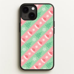 Hats And Trees Pattern  - Christmas Patterns Phone Case for iPhone 13