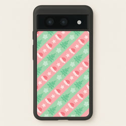 Hats And Trees Pattern  - Christmas Patterns Phone Case for Google Pixel 8a