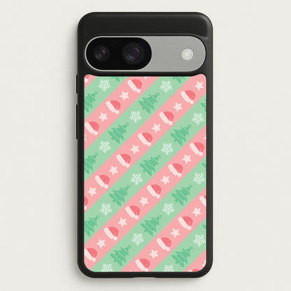 Hats And Trees Pattern  - Christmas Patterns Phone Case for Google Pixel 9 / 9 Pro