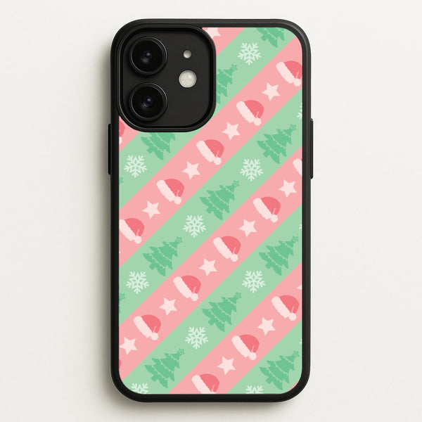 Hats And Trees Pattern  - Christmas Patterns Phone Case for iPhone 11