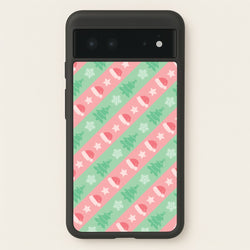 Hats And Trees Pattern  - Christmas Patterns Phone Case for Google Pixel 6