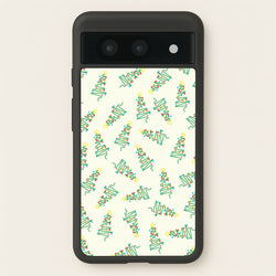 Wiry Tree Pattern  - Christmas Patterns Phone Case for Google Pixel 8a