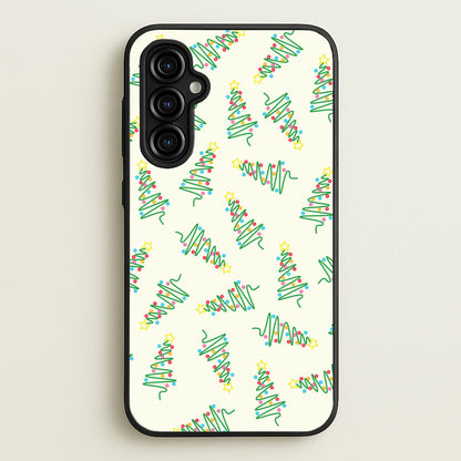 Wiry Tree Pattern  - Christmas Patterns Phone Case for Galaxy A54