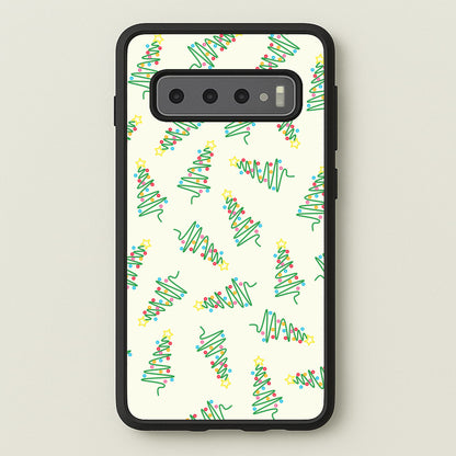 Wiry Tree Pattern  - Christmas Patterns Phone Case for Galaxy S10 Plus