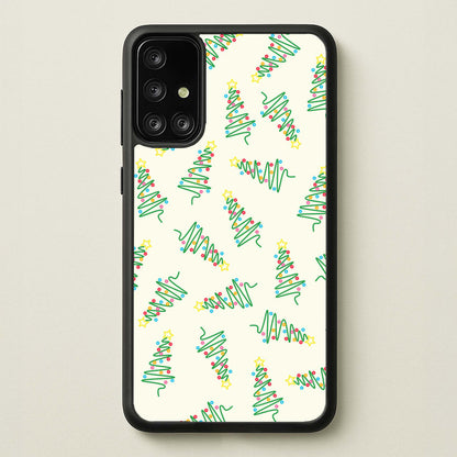 Wiry Tree Pattern  - Christmas Patterns Phone Case for Galaxy A71