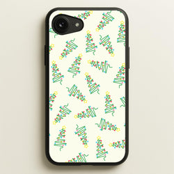 Wiry Tree Pattern  - Christmas Patterns Phone Case for iPhone 16e