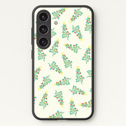 Wiry Tree Pattern  - Christmas Patterns Phone Case for Galaxy S24FE