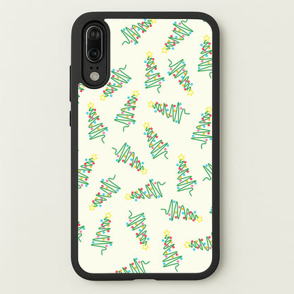 Wiry Tree Pattern  - Christmas Patterns Phone Case for Huawei P20
