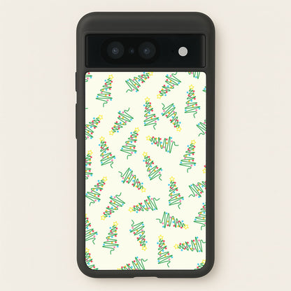 Wiry Tree Pattern  - Christmas Patterns Phone Case for Google Pixel 8