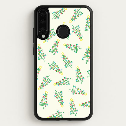 Wiry Tree Pattern  - Christmas Patterns Phone Case for Huawei P30 Lite
