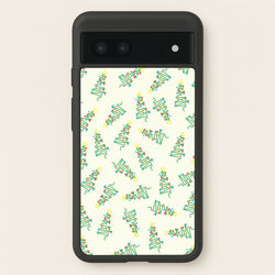 Wiry Tree Pattern  - Christmas Patterns Phone Case for Google Pixel 7a