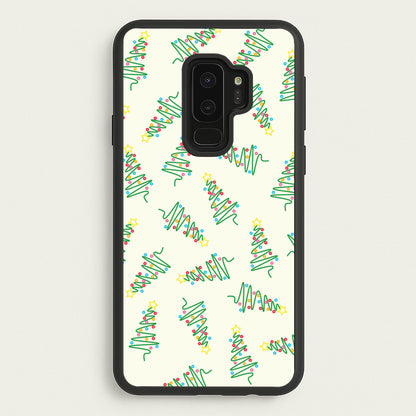Wiry Tree Pattern  - Christmas Patterns Phone Case for Galaxy S9 Plus