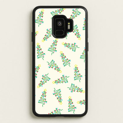 Wiry Tree Pattern  - Christmas Patterns Phone Case for Galaxy S9