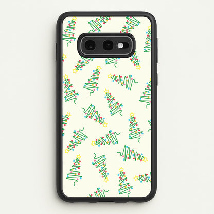 Wiry Tree Pattern  - Christmas Patterns Phone Case for Galaxy S10e