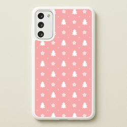 Pink Tree Pattern  - Christmas Patterns Phone Case for Galaxy S20