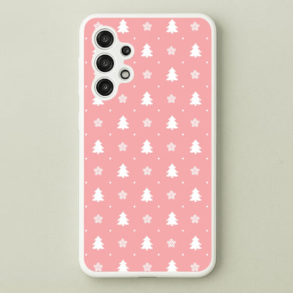 Pink Tree Pattern  - Christmas Patterns Phone Case for Galaxy A13