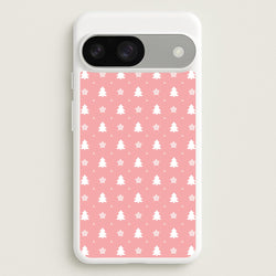 Pink Tree Pattern  - Christmas Patterns Phone Case for Google Pixel 9 / 9 Pro