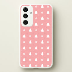 Pink Tree Pattern  - Christmas Patterns Phone Case for Galaxy A15
