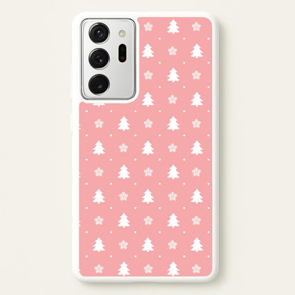 Pink Tree Pattern  - Christmas Patterns Phone Case for Galaxy Note 20 Ultra