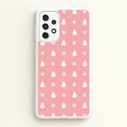 Pink Tree Pattern  - Christmas Patterns Phone Case for Galaxy A52 / A52s