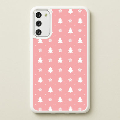 Pink Tree Pattern  - Christmas Patterns Phone Case for Galaxy A41