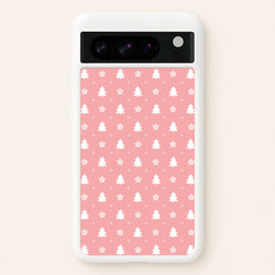 Pink Tree Pattern  - Christmas Patterns Phone Case for Google Pixel 8 Pro