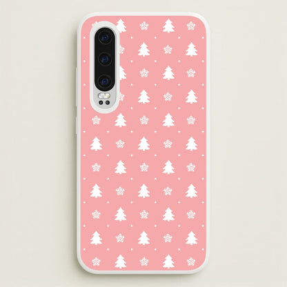 Pink Tree Pattern  - Christmas Patterns Phone Case for Huawei P30
