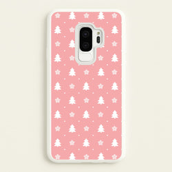 Pink Tree Pattern  - Christmas Patterns Phone Case for Galaxy S9 Plus
