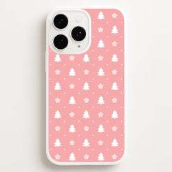 Pink Tree Pattern  - Christmas Patterns Phone Case for iPhone 12 Pro Max