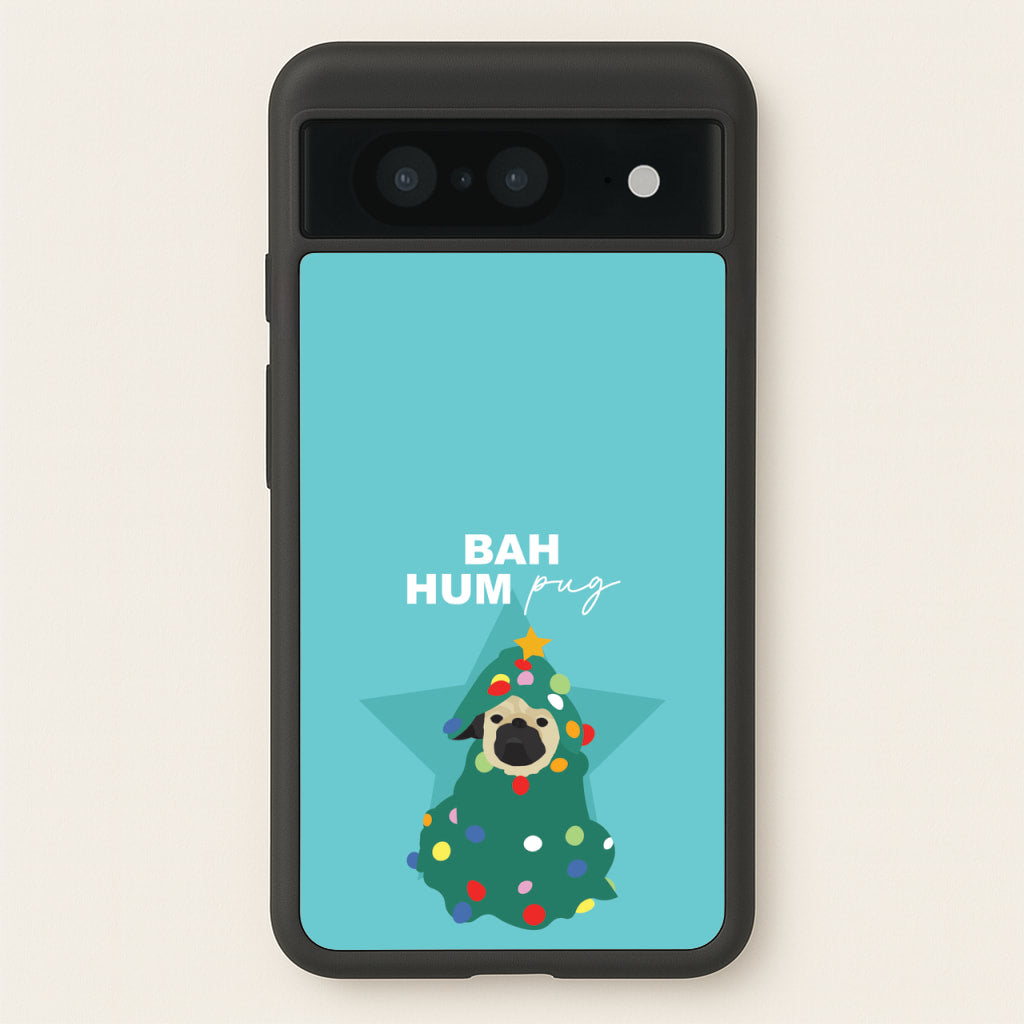 Bah Hum Pug  - Christmas Animals Phone Case for Google Pixel 8