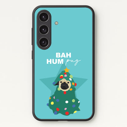 Bah Hum Pug  - Christmas Animals Phone Case for Galaxy S24