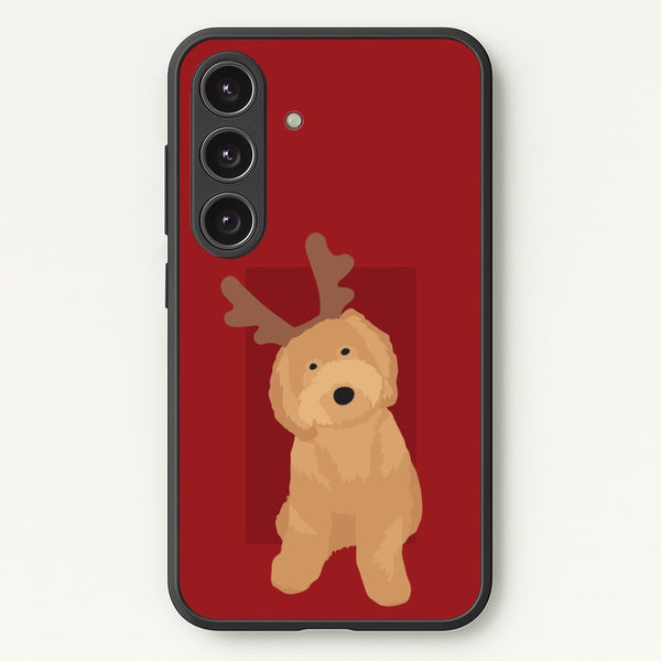 Dog Christmas Ears  - Christmas Animals Phone Case for Galaxy S24FE
