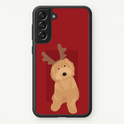 Dog Christmas Ears  - Christmas Animals Phone Case for Galaxy S21