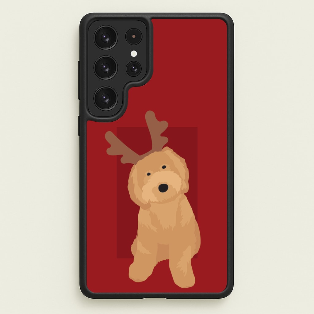 Dog Christmas Ears  - Christmas Animals Phone Case for Galaxy S22 Ultra