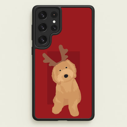 Dog Christmas Ears  - Christmas Animals Phone Case for Galaxy S22 Ultra