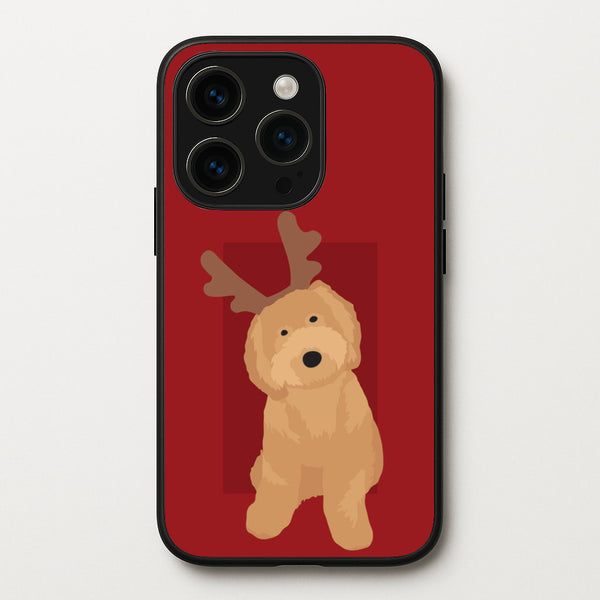 Dog Christmas Ears  - Christmas Animals Phone Case for iPhone 14 Pro