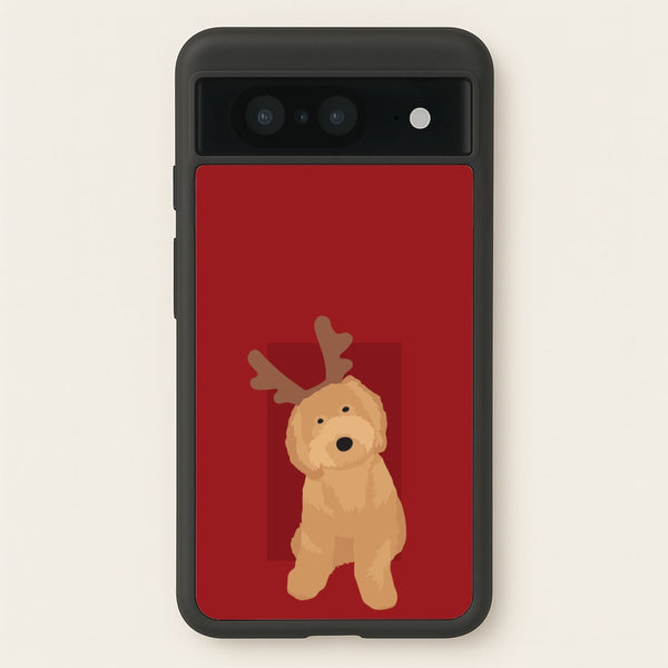 Dog Christmas Ears  - Christmas Animals Phone Case for Google Pixel 8