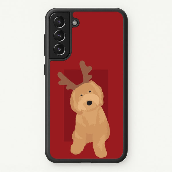 Dog Christmas Ears  - Christmas Animals Phone Case for Galaxy S22