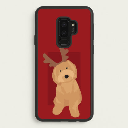 Dog Christmas Ears  - Christmas Animals Phone Case for Galaxy S9 Plus