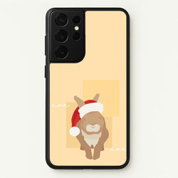 Rabbit Christmas Ears  - Christmas Animals Phone Case for Galaxy S21 Ultra