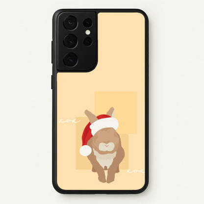 Rabbit Christmas Ears  - Christmas Animals Phone Case for Galaxy S21 Ultra
