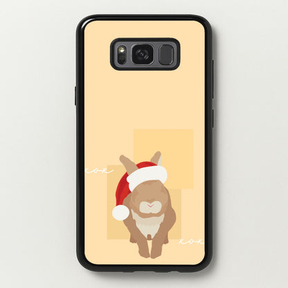 Rabbit Christmas Ears  - Christmas Animals Phone Case for Galaxy S8