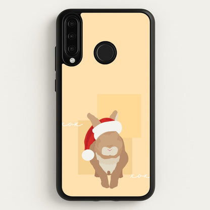 Rabbit Christmas Ears  - Christmas Animals Phone Case for Huawei P30 Lite