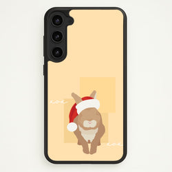 Rabbit Christmas Ears  - Christmas Animals Phone Case for Galaxy S23