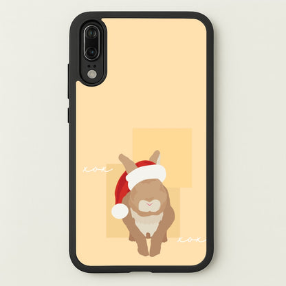 Rabbit Christmas Ears  - Christmas Animals Phone Case for Huawei P20