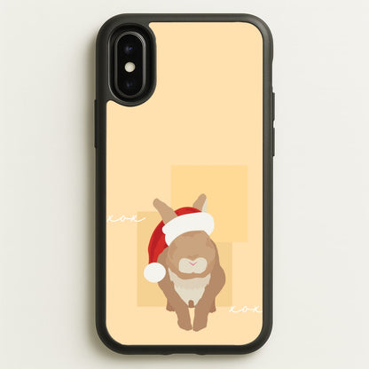 Rabbit Christmas Ears  - Christmas Animals Phone Case for iPhone X / XS