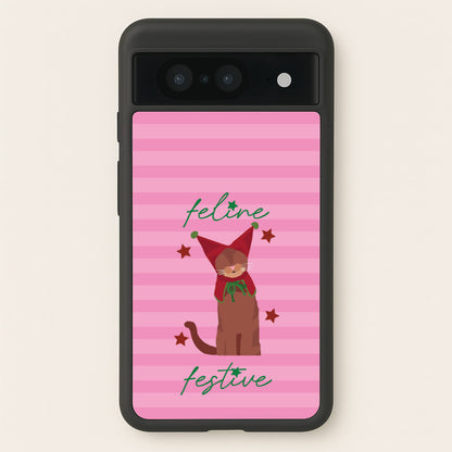 Feline Festive   - Christmas Animals Phone Case for Google Pixel 8
