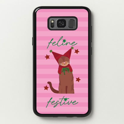 Feline Festive   - Christmas Animals Phone Case for Galaxy S8