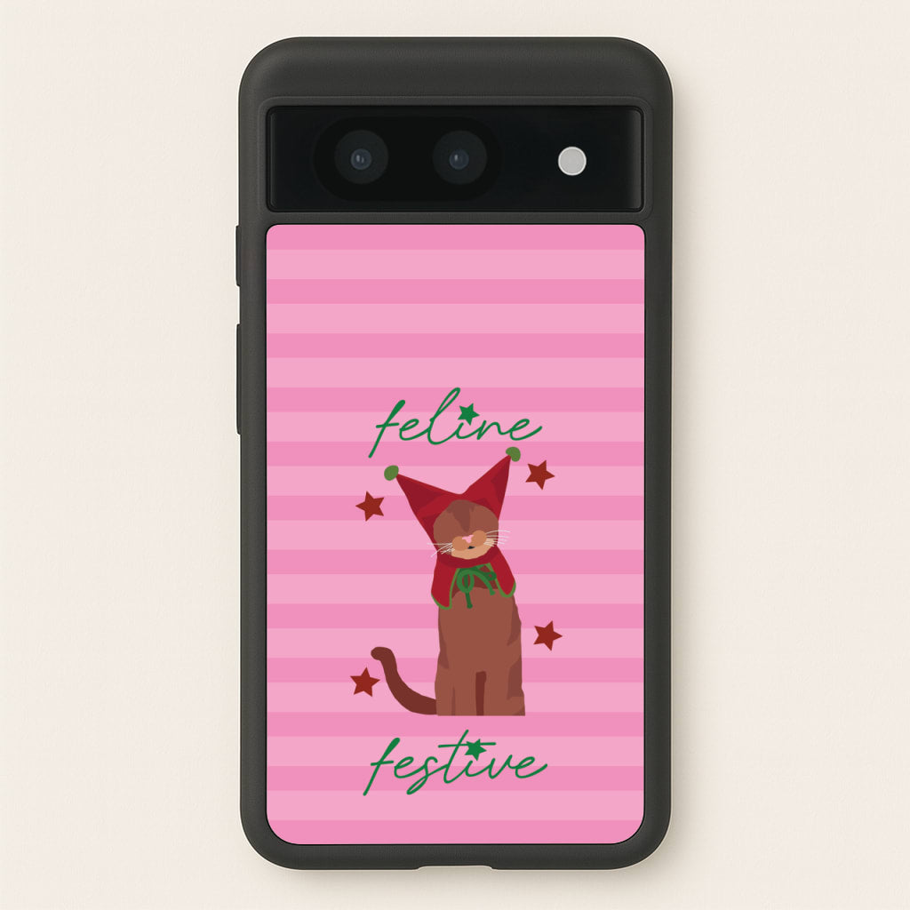 Feline Festive   - Christmas Animals Phone Case for Google Pixel 8a